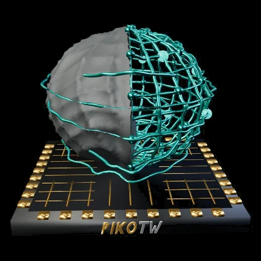 Interactive 3D model representing PIKOTW AI and automation work