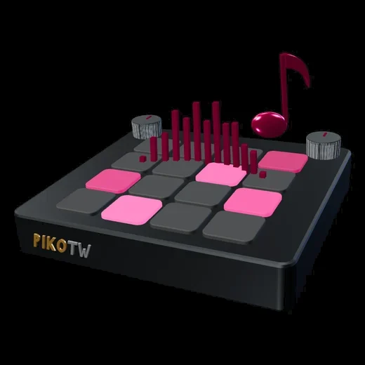 Interactive 3D model representing PIKOTW music production