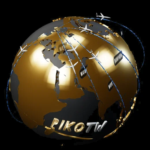 3D globe showing PIKOTW routes out of London
