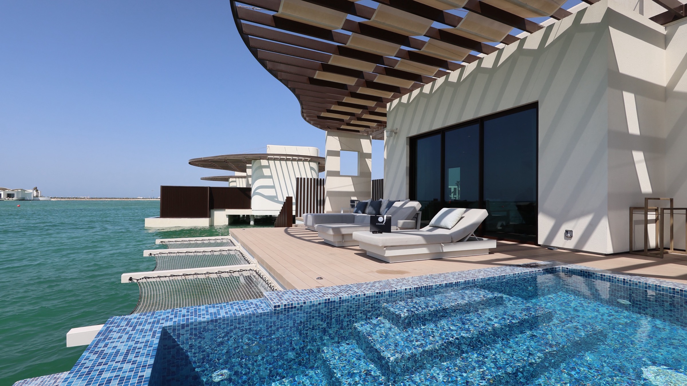 Overwater villa at Hawar Resorts by Mantis, Bahrain